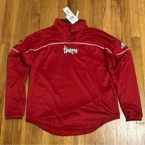Adidas Nebraska Cornhuskers Aeroready Pullover Womens Red Size Medium